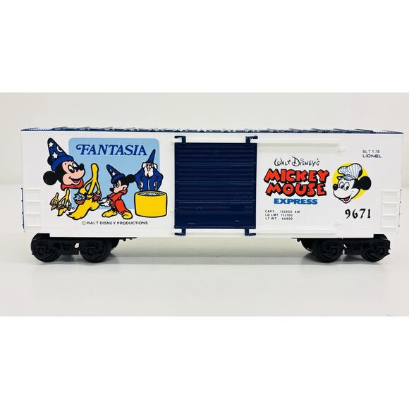 Lionel Fantasia Hi-Cube Box Car Walt Disney's Mickey Mouse Express 6-9671 NOS - Picture 4 of 10
